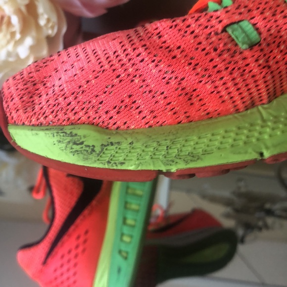 Nike Men's Air Zoom Structure 19 Running Shoes-Crimson/Volt/Black - Picture 7 of 13